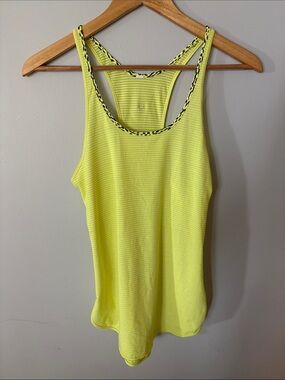 LULULEMON 105F SINGLET Racer Back TANK TOP Yellow
